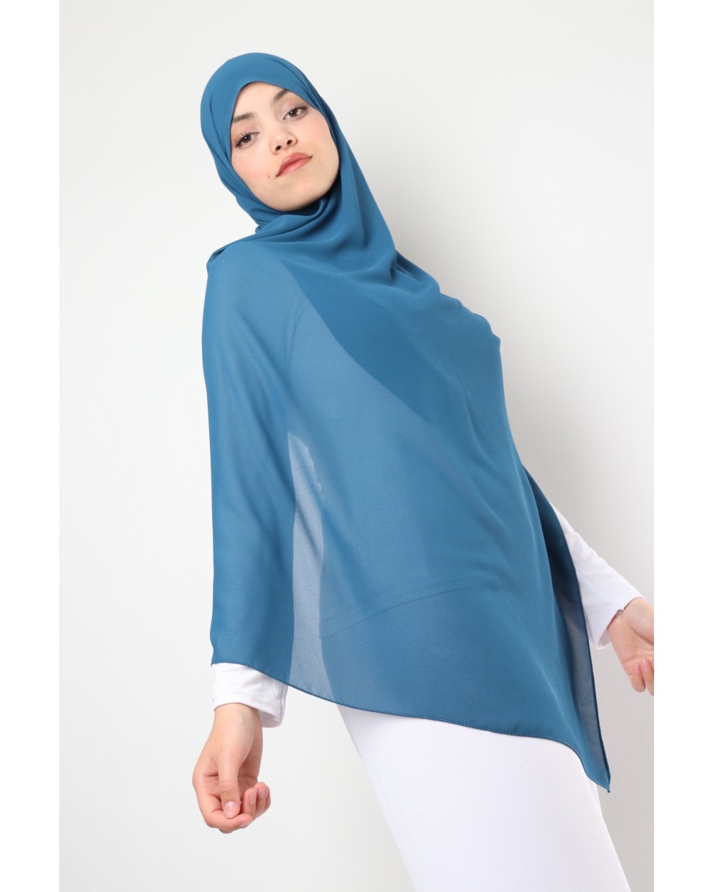 Hijab mousseline rectangle Nissa 175