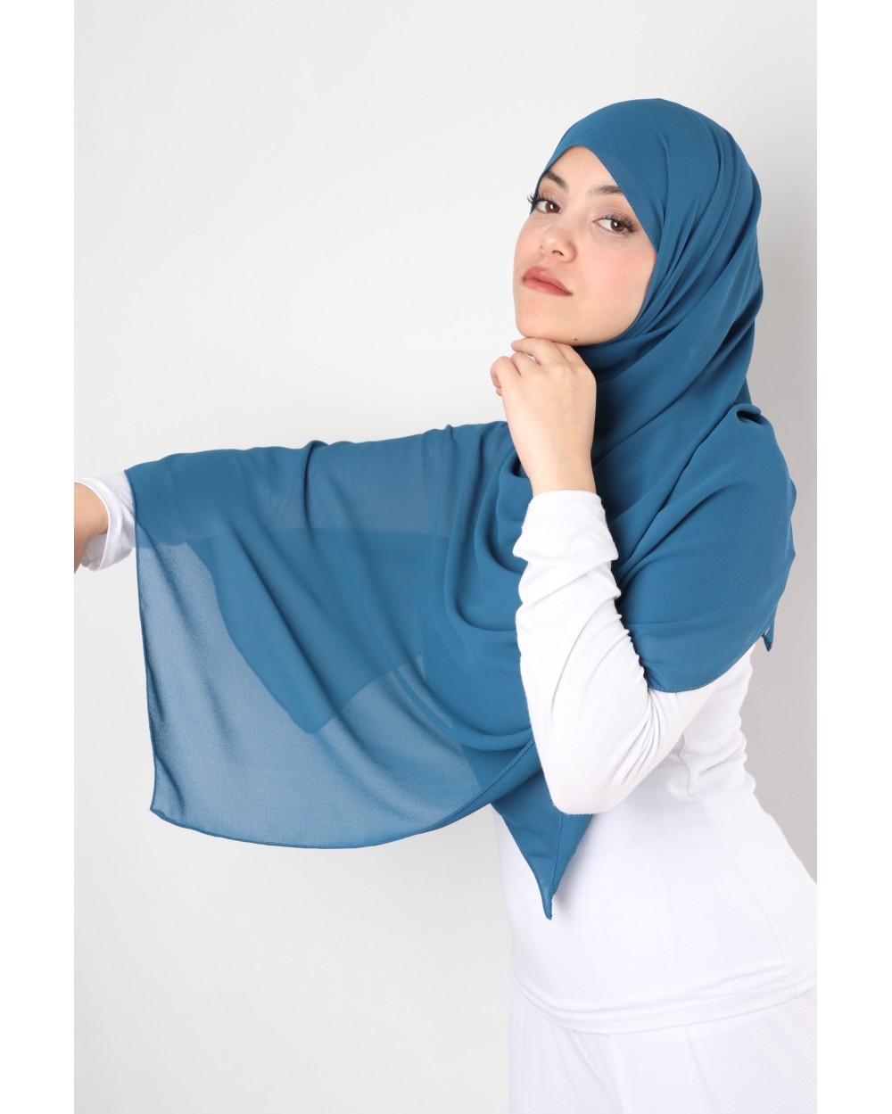 Hijab mousseline rectangle Nissa 175