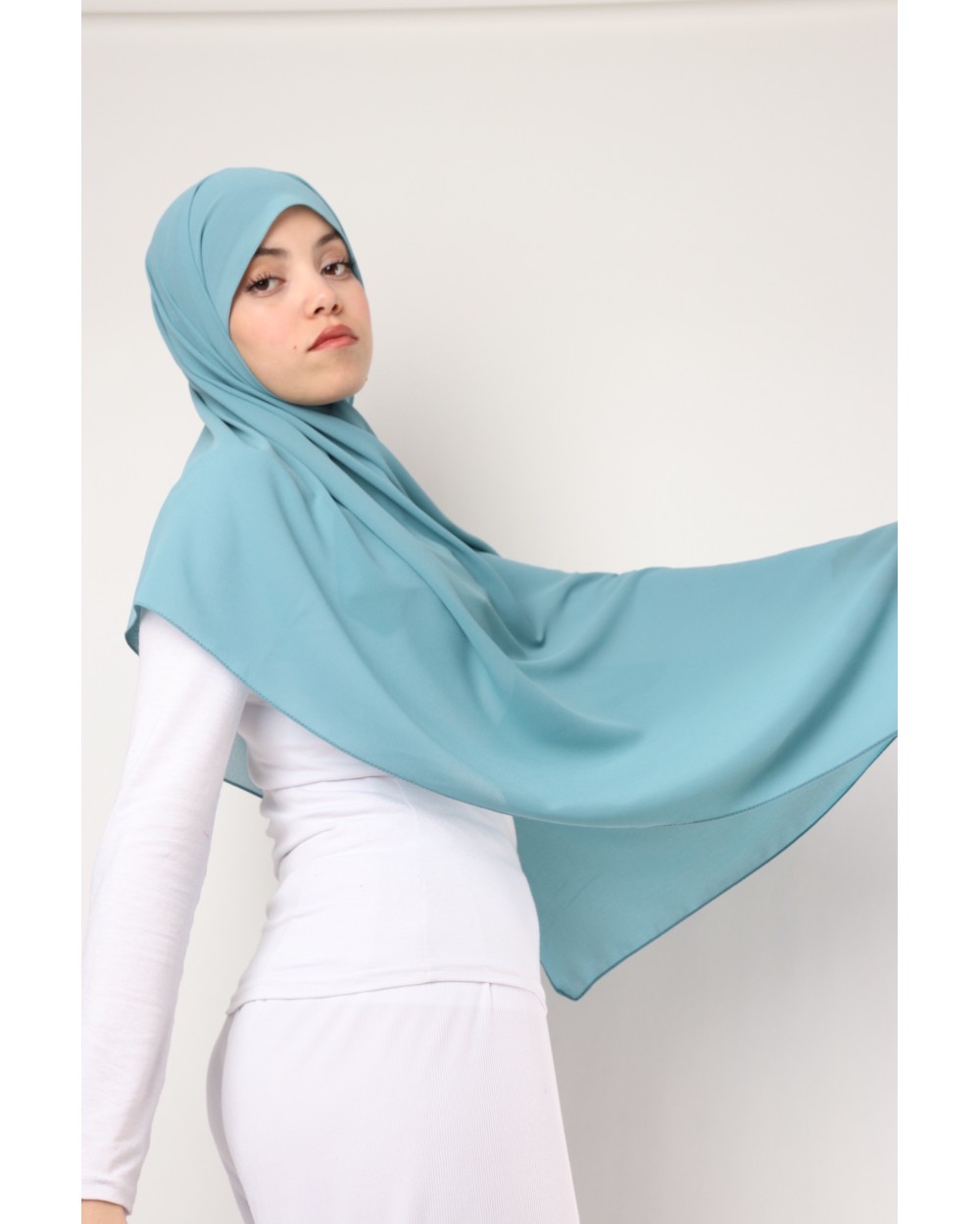 Hijab mousseline rectangle Nissa 175