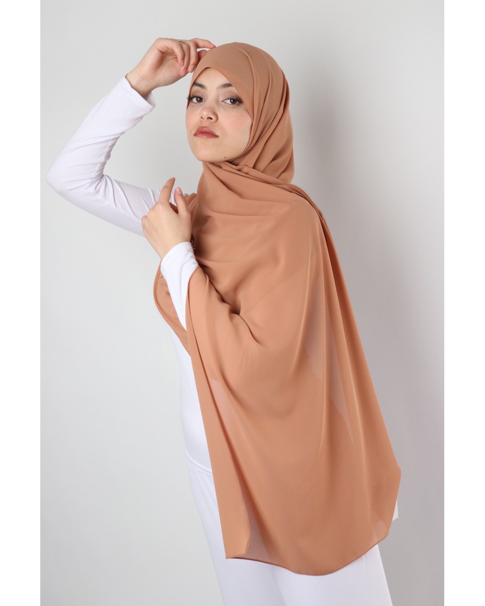 Hijab mousseline rectangle Nissa 175