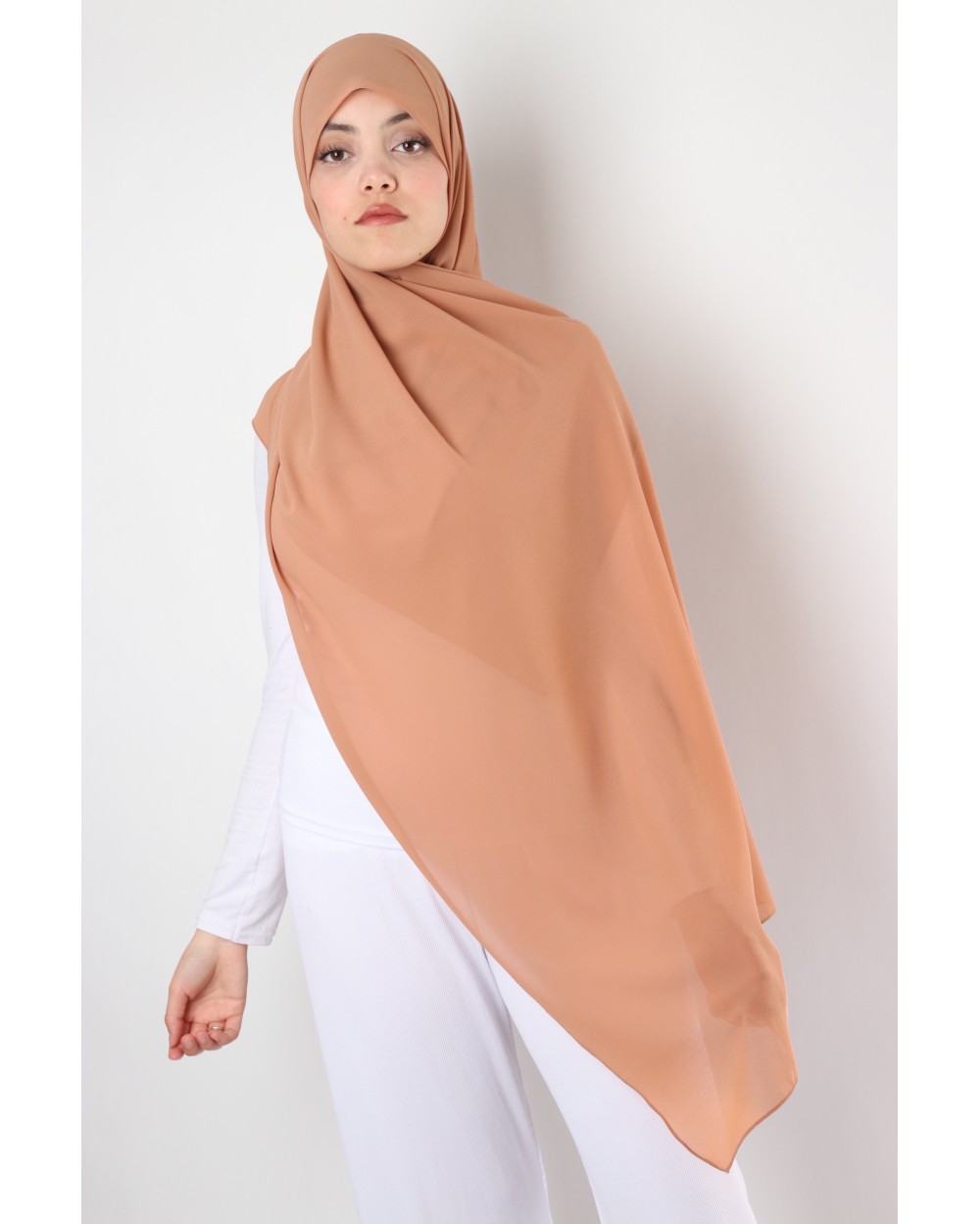 Hijab mousseline rectangle Nissa 175