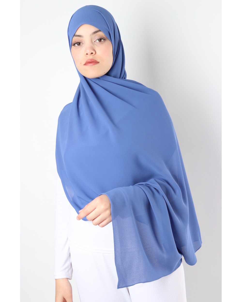 Hijab mousseline rectangle Nissa 175