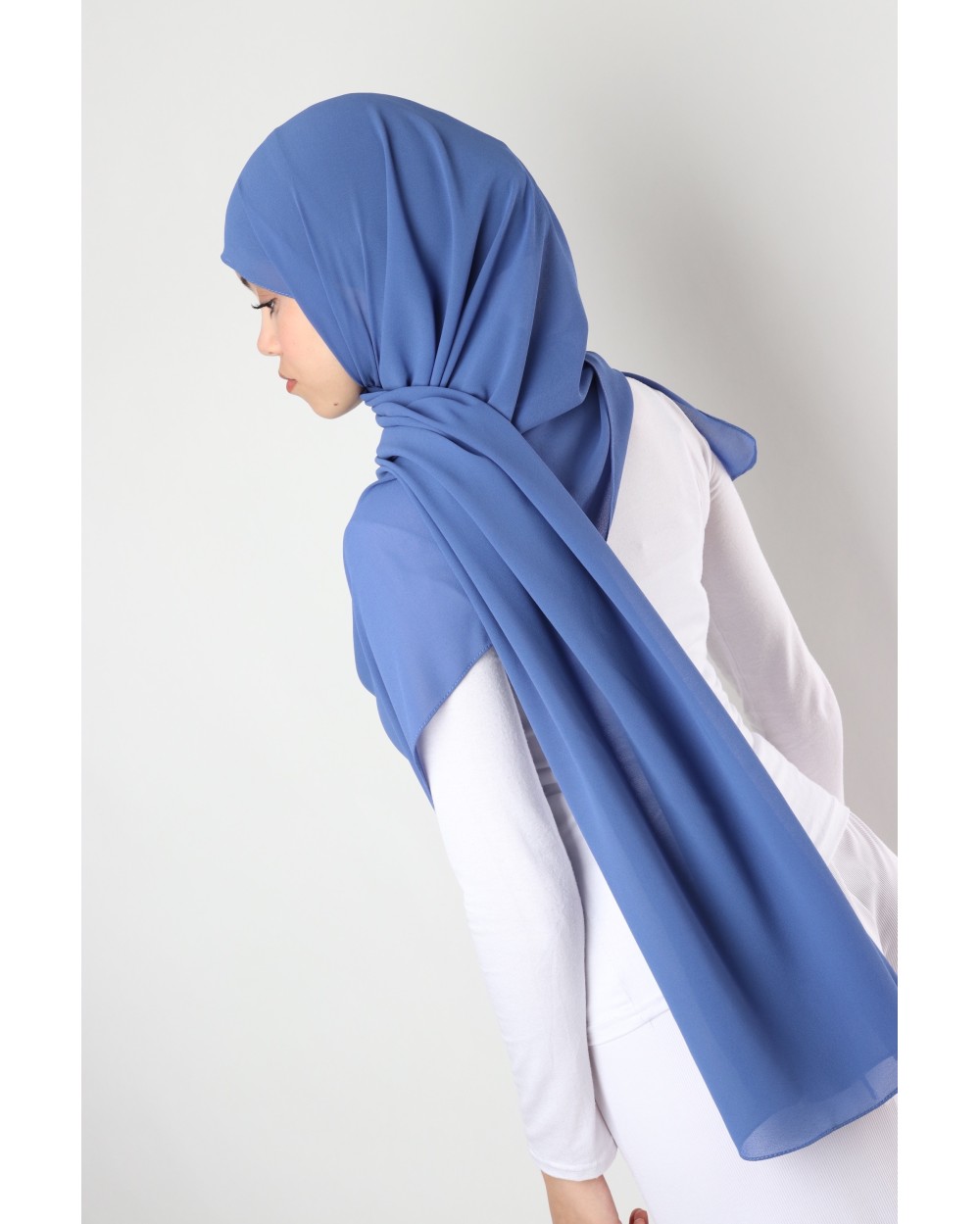 Hijab mousseline rectangle Nissa 175