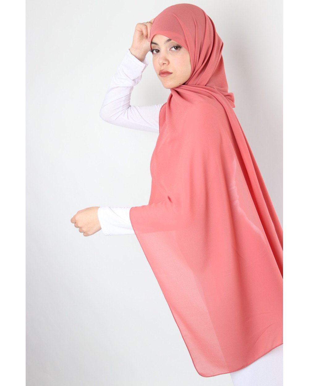 Hijab mousseline rectangle Nissa 175