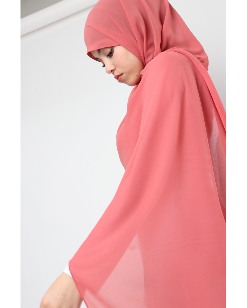 Hijab mousseline rectangle Nissa 175