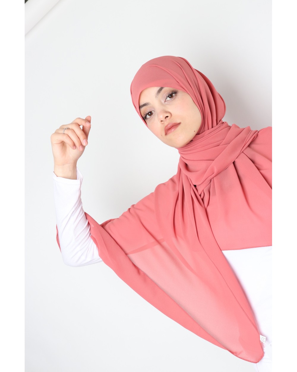 Hijab mousseline rectangle Nissa 175