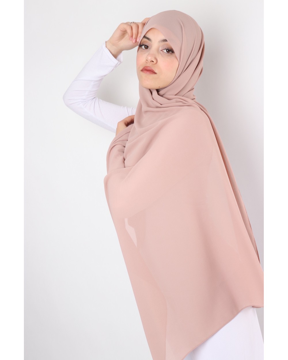 Hijab mousseline rectangle Nissa 175