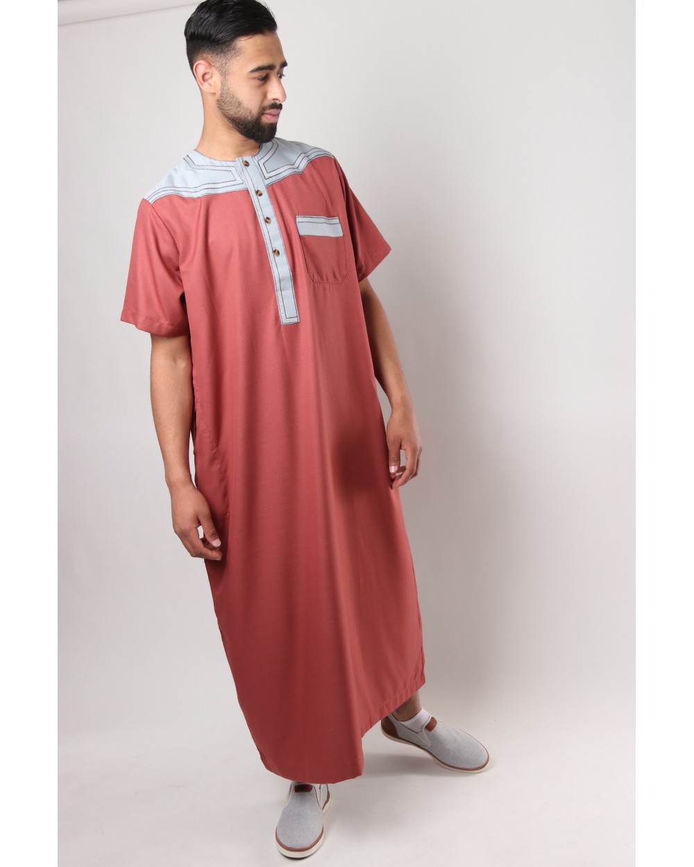 Two-tone Qamis Zein