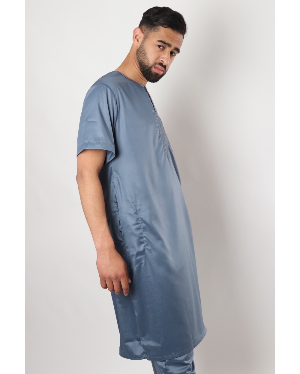 Qamis Pakistani Al Atlas short sleeves
