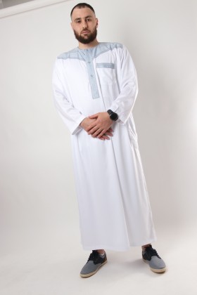 Qamis Al Atlas Bicolor Long Sleeve