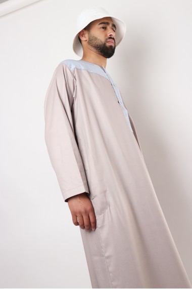 Qamis Al Atlas Bicolor Long Sleeve