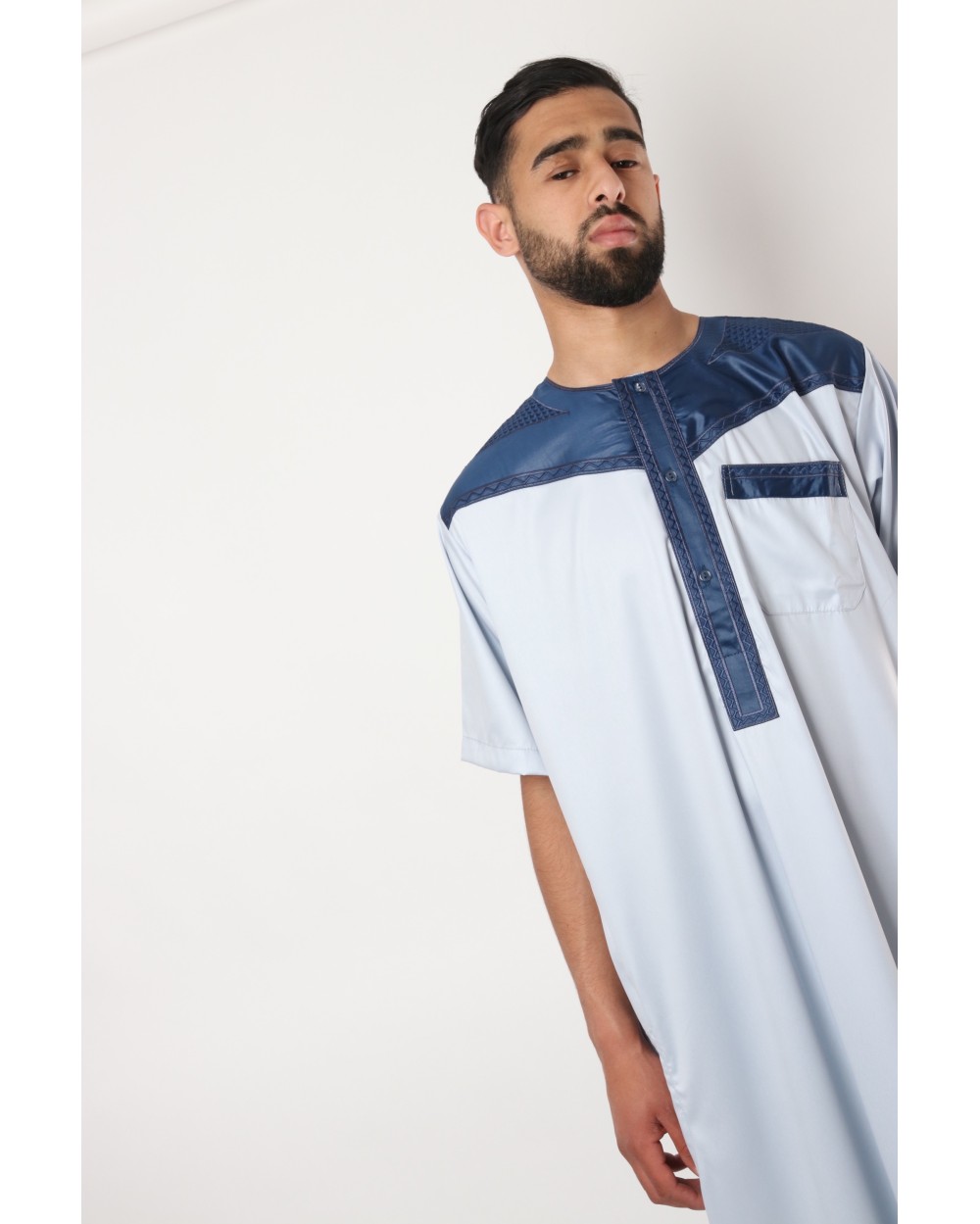 Qamis Atlas SS Bicolore