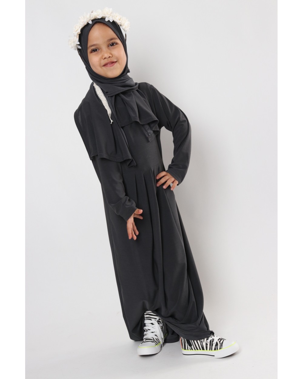 Robe Romayssa voile intégré