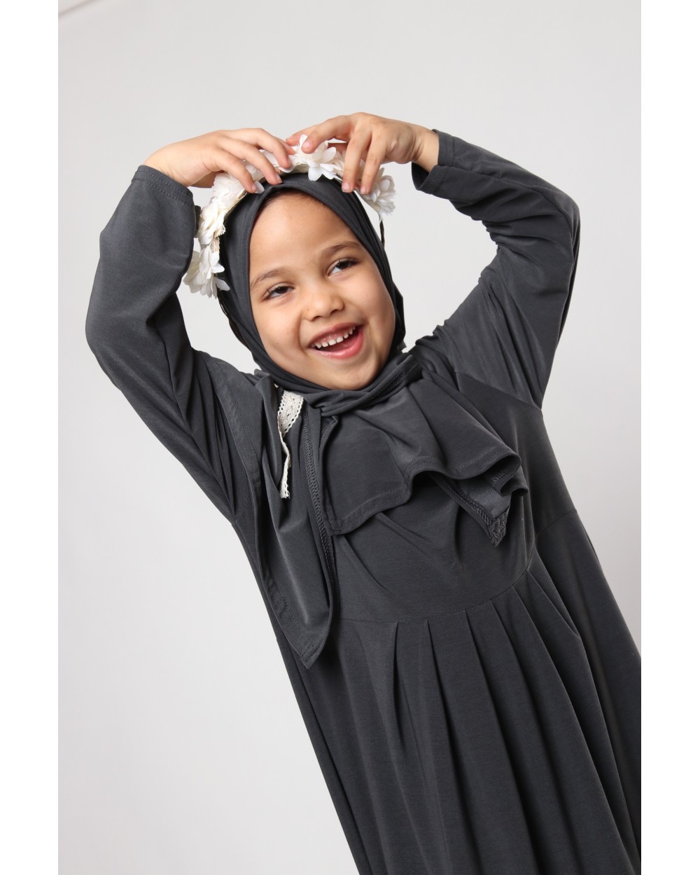 Romayssa dress with sewn hijab