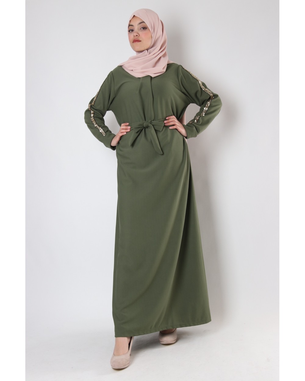 Camelia dress with sequin