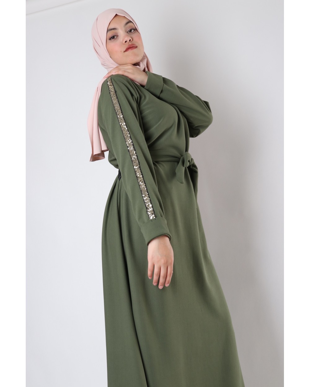 Camelia dress with sequin