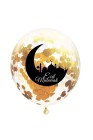 Set of 6 moon and mosque confetti balloons