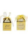 Lot of 10 candy box with eid mubarak and calligraprie bow