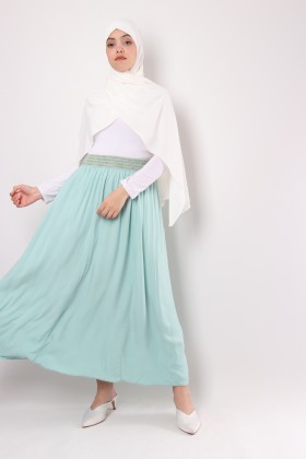 Waves cotton skirt