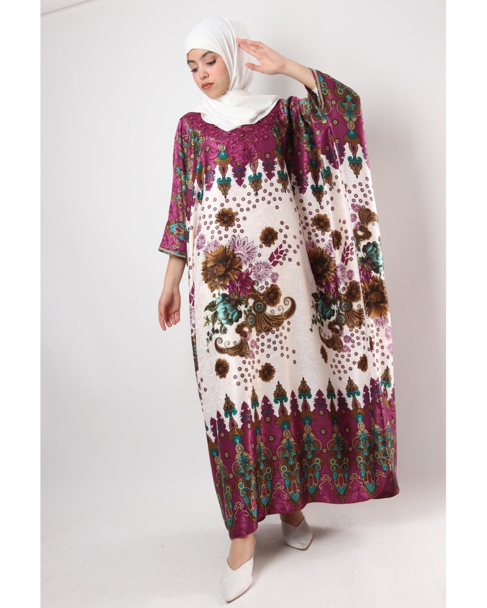 Caftan Camalia motif arcade