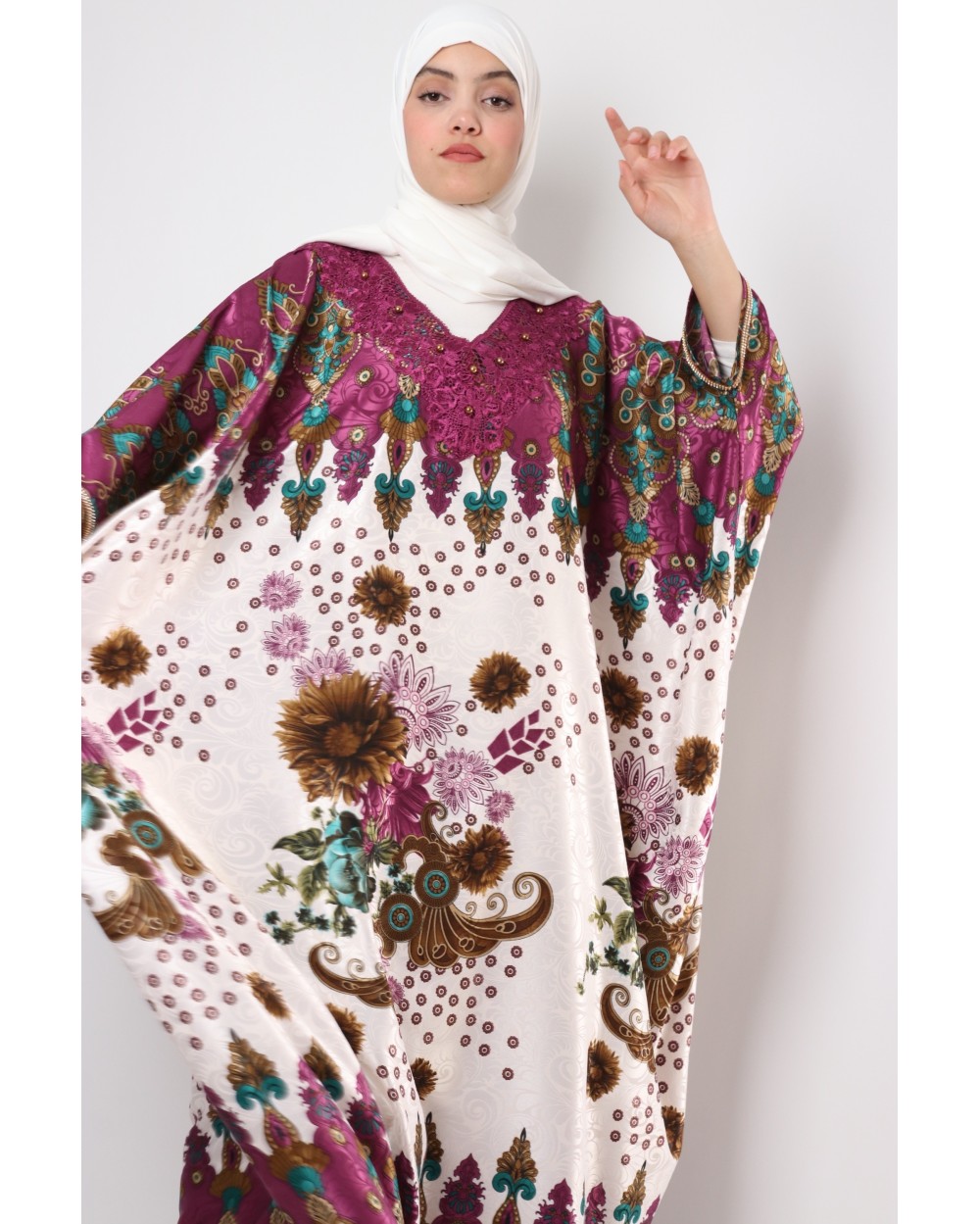 Caftan Camalia motif arcade