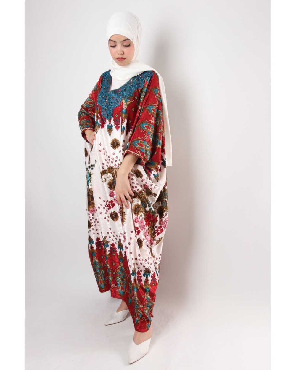 Caftan Camalia motif arcade