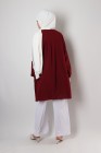 Triana crepe tunic pleated large size