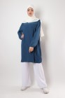 Triana crepe tunic pleated large size