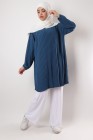 Triana crepe tunic pleated large size
