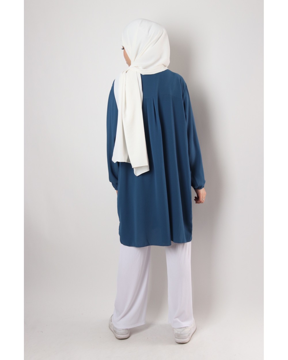 Tunique Triana crêpe plissée grande taille