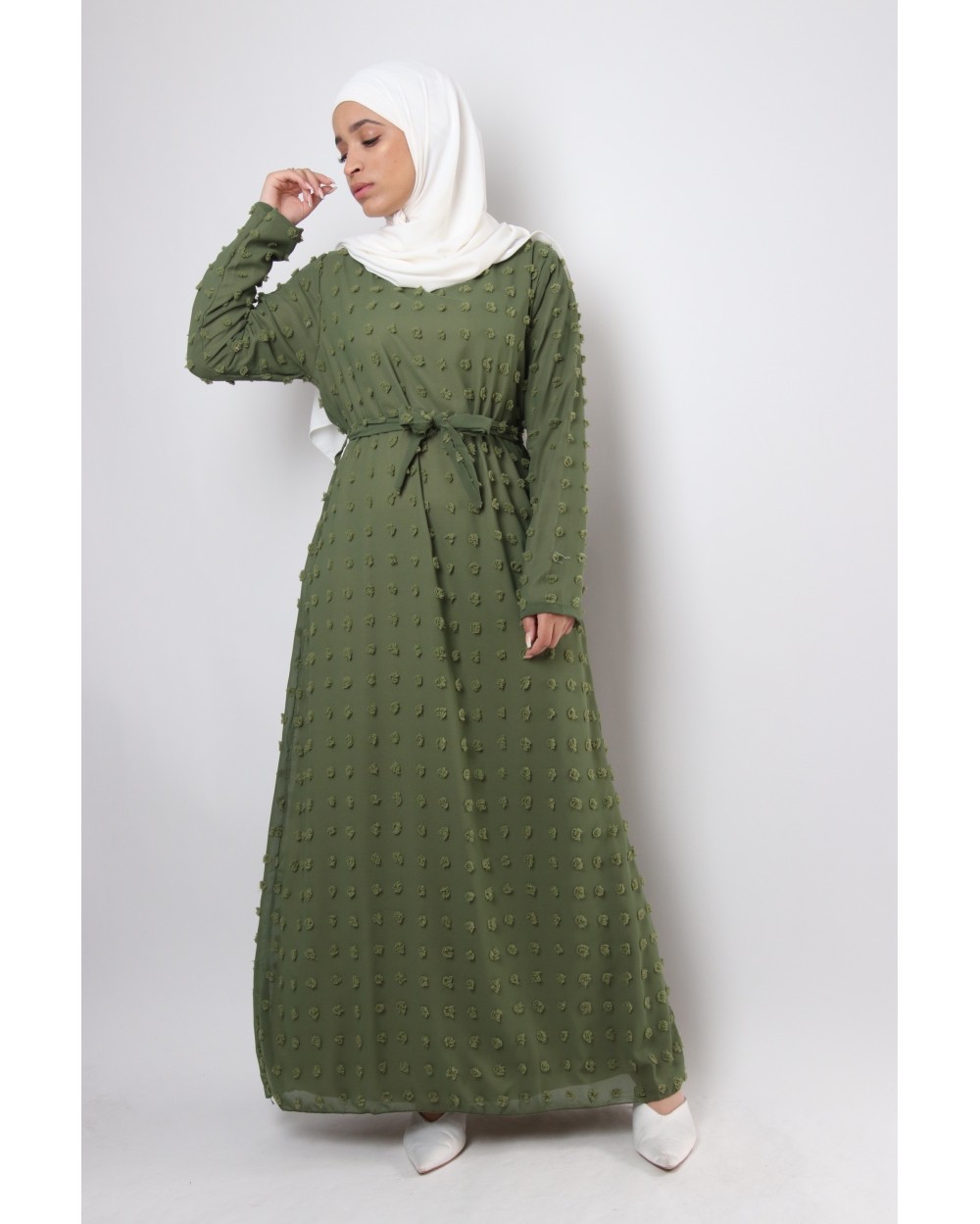 Rama maxi plumetis longdress