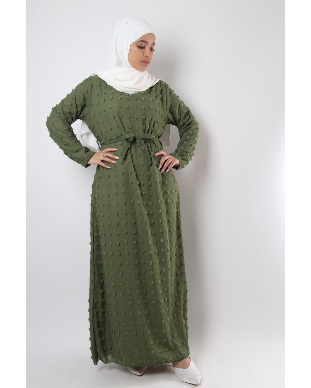 Robe Rama maxi plumetis