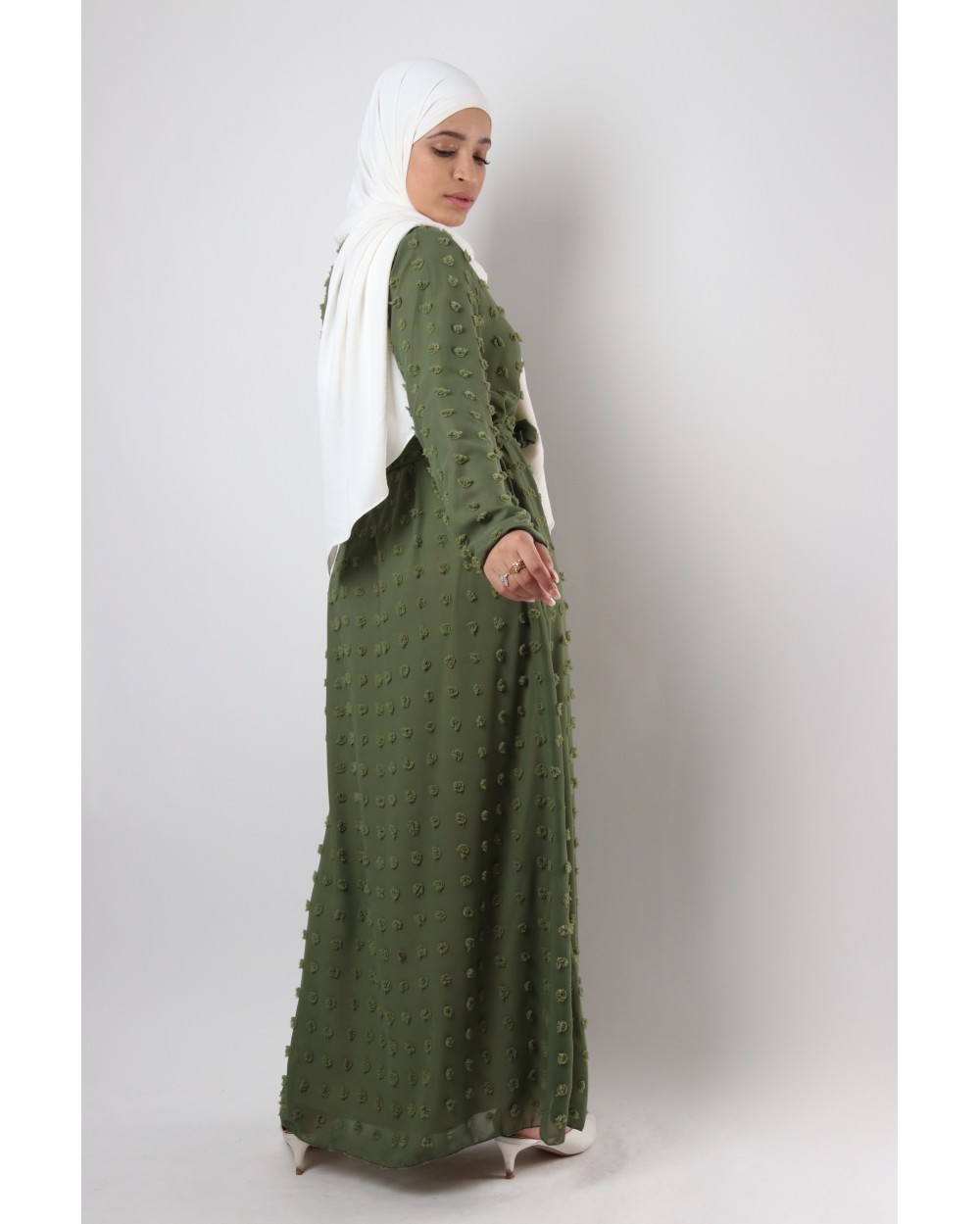 Rama maxi plumetis longdress