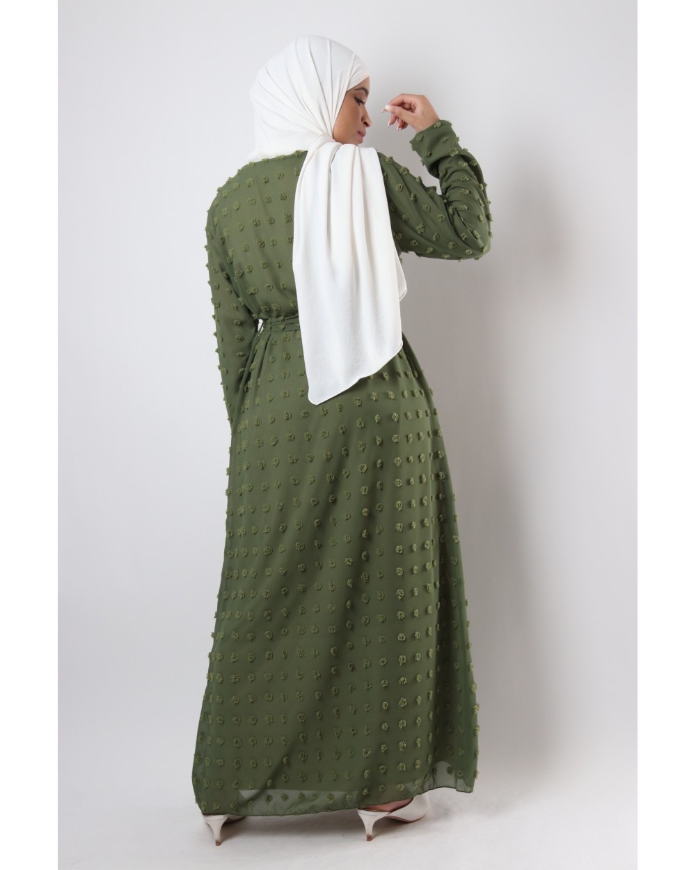 Rama maxi plumetis longdress