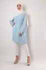 Triana crepe tunic pleated large size