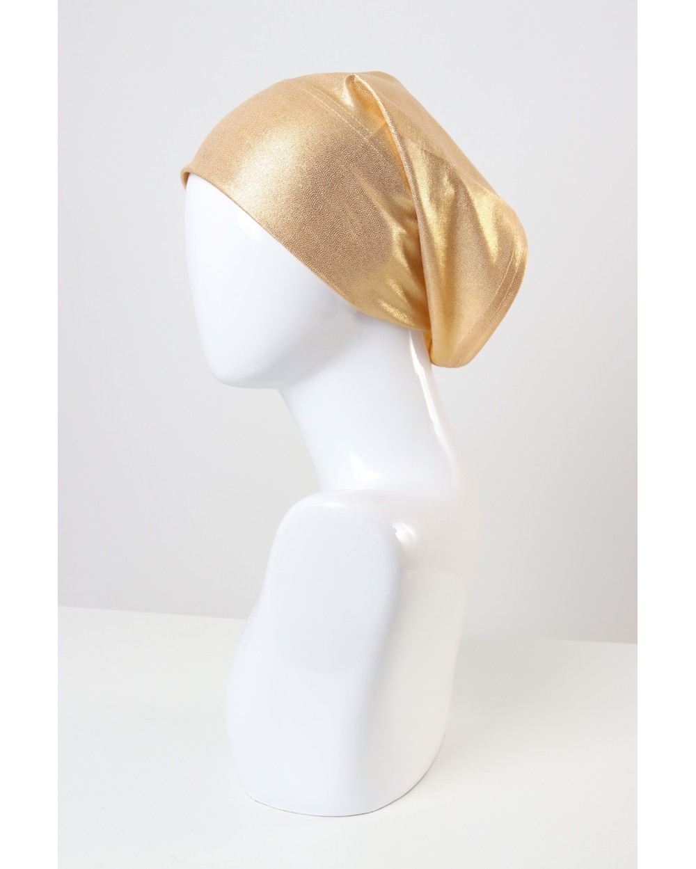 Metallic cotton tube cap