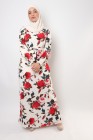 Floral FARAH dress with slits on the sides