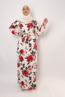Floral FARAH dress with slits on the sides