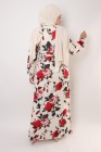 Floral FARAH dress with slits on the sides