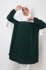 Tunique Triana crêpe plissée grande taille
