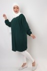 Triana crepe tunic pleated large size