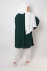 Triana crepe tunic pleated large size