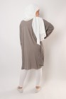 Triana crepe tunic pleated large size