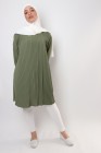 Triana crepe tunic pleated large size