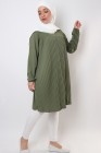 Triana crepe tunic pleated large size