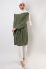 Tunique Triana crêpe plissée grande taille