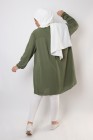 Triana crepe tunic pleated large size
