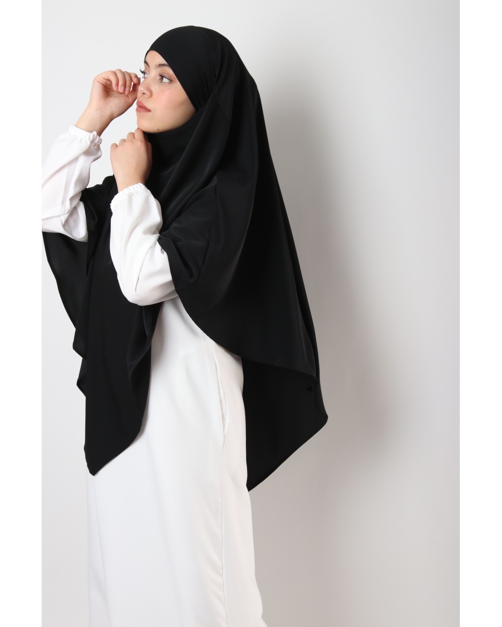 Khimar court soie de médine