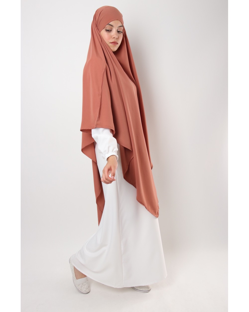 Khimar long microfibre léger