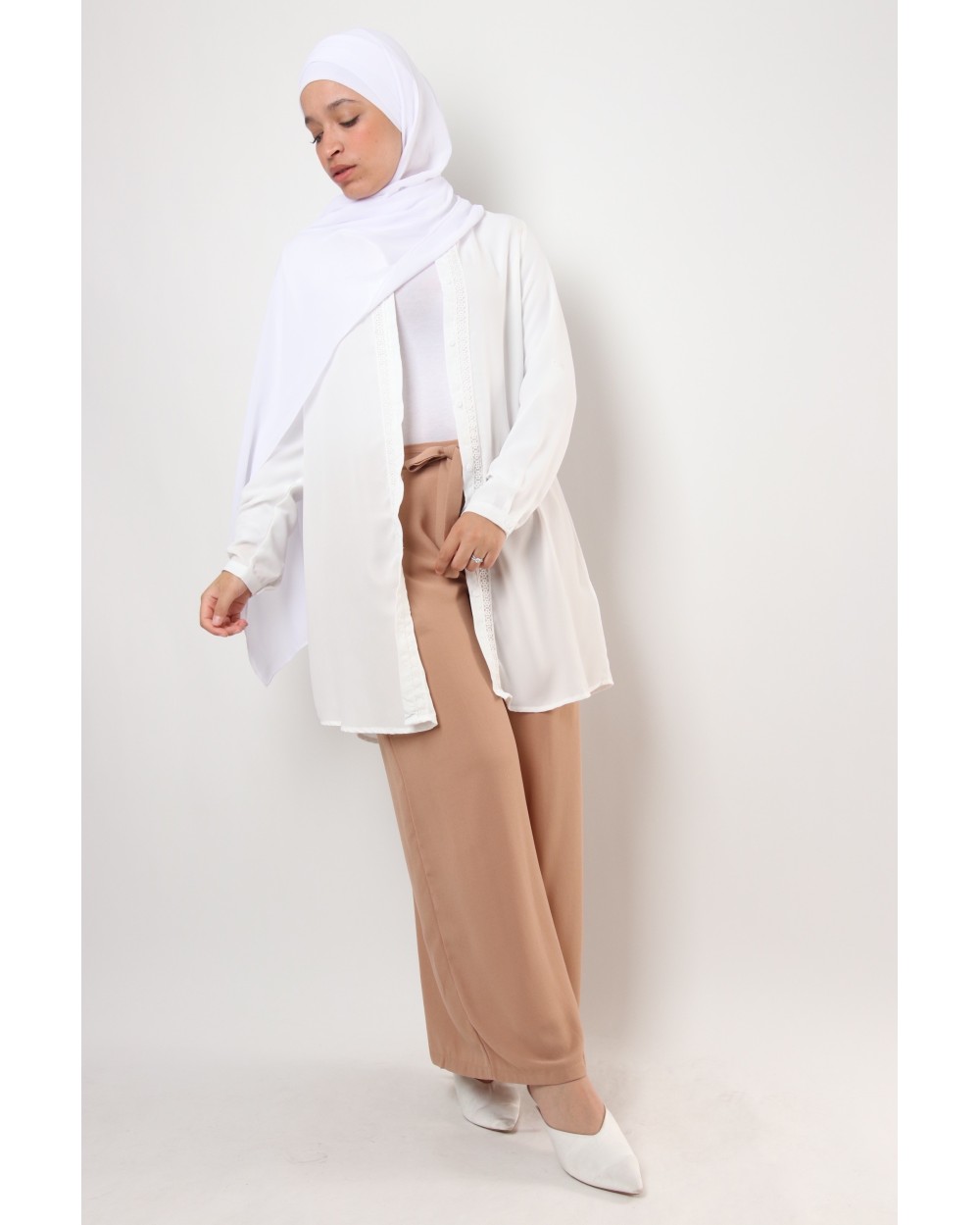 Palazzo skirt effect